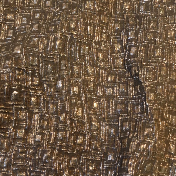 Rochas FW/12 Metallic Gold Geometric-Jacquard Sleeveless Blouse - Picture 4 of 8